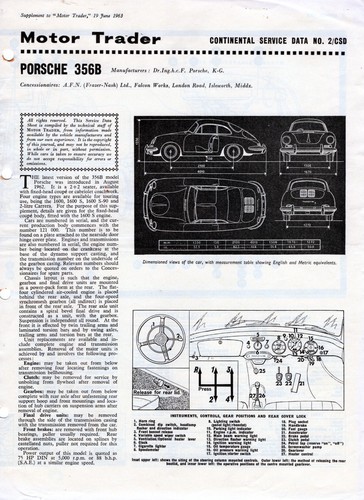 Porsche 356 1962 motor - 1962,