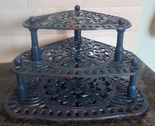 Vintage Rustic Blue Cast Iron