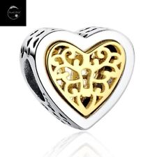 Sterling Silver 925 Charm Gold