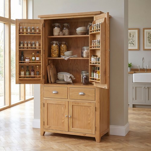 Pantry cupboard cheshire oak - cupboard,