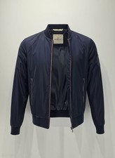 Mens Moncler Windbreaker Signature ZIp Jacket Navy Blue Bomber Jacket