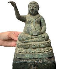 Antique bronze buddha - antique,