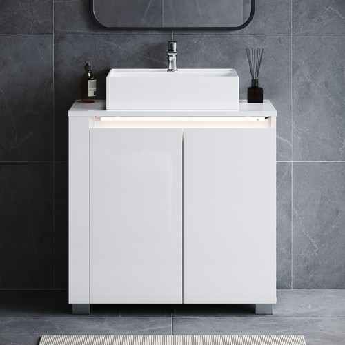 High gloss vanity cabinet - high,