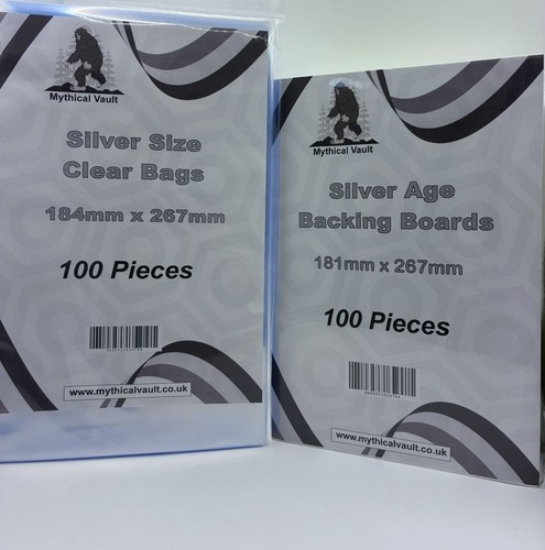 100 silver age comic bags - comic,