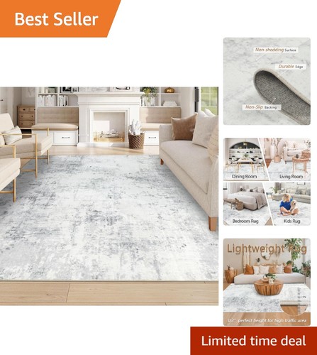 Washable abstract area rug - washable, for