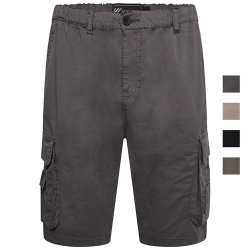 Kam cargo shorts elasticated - kam,