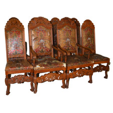 Antique Heavily Carved Oak