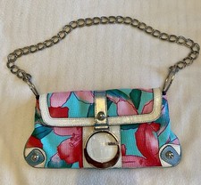 Guess Floral Silver Chain Bag