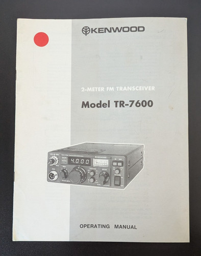 Kenwood 7600 meter fm - 2-meter,