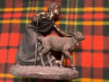 Vintage- Rare- Soul Journeys African Sculpture-Girl With Goat- Collectible- VGC.