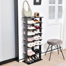 7-Tier Shoe Cabinet with Removable Shelf Double Row