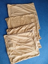 Next Gold/Yellow velvet feel cushion covers x 4----23'' x23''