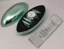 Vtg 2000 Pop Swatch PMG104 Neanda Verde 40mm Elasticated Bracelet Watch & Box