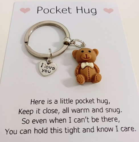Pocket hug bear - bear, keyring
