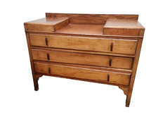 Vintage Art Deco Solid Old Oak