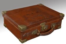 Brass-Bound Stitched Leather Cartridge Case | Circa 1900