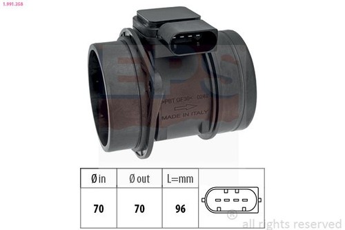 Mass air flow sensor 1991358 - mass,