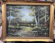 Oil Painting Landscape, Trees