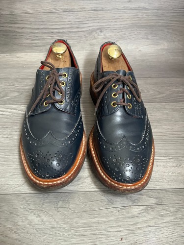 Trickers bourton wingtip navy - ,