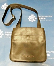 Emporio Armani Leather Messenger Bag