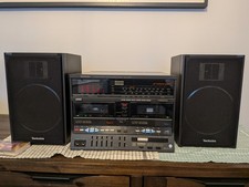 Technics SA-X22 WRL Stereo Double Cassette Receiver with two speakers