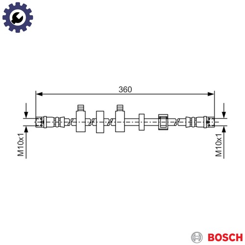 Brake hose 987 - 1, 538