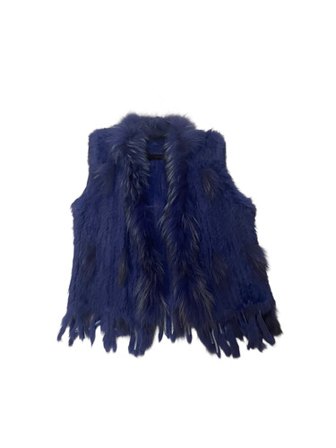 Cobalt blue black gilet - blue/black,