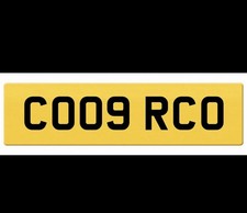 Private reg plate - private, co09
