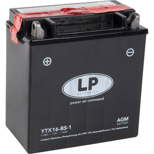 Ytx16 agm volt 14ah - ytx16-bs-1, 12-volt