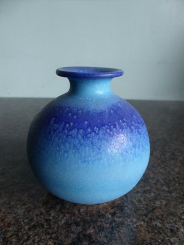 Studio pottery small vase - pottery,