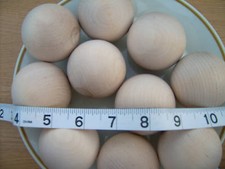 12x Hardwood balls. Turned