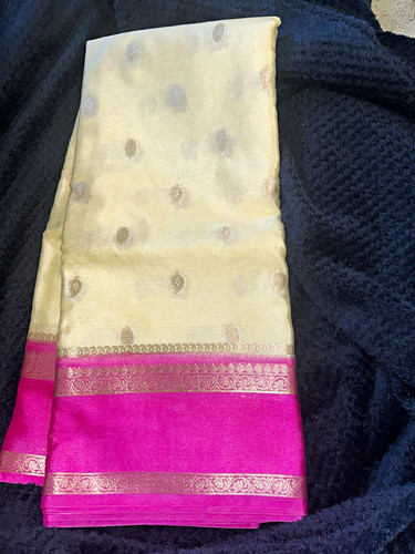 Silk mix blend saree with