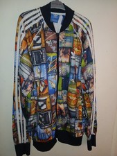 ADIDAS Tracksuit Jacket Vintage Jamaica Firebird Jacket Labels blue Size L
