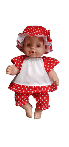 Dolls clothes polka - dolls,