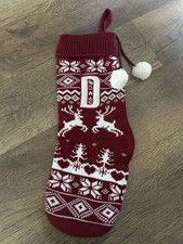 Matalan Red Fairisle Pom Pom