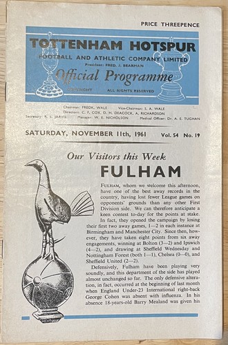 Tottenham hotspur fulham - hotspur, v