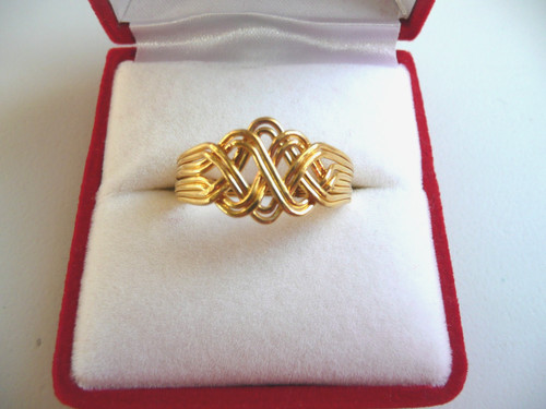 Gold plated over silver 8 - plated,