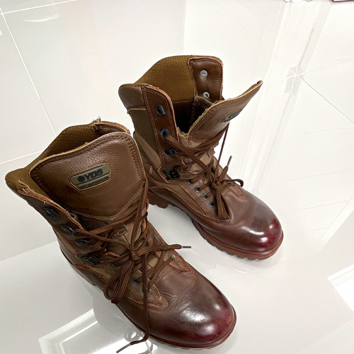 Yds brown lace military - lace-up,