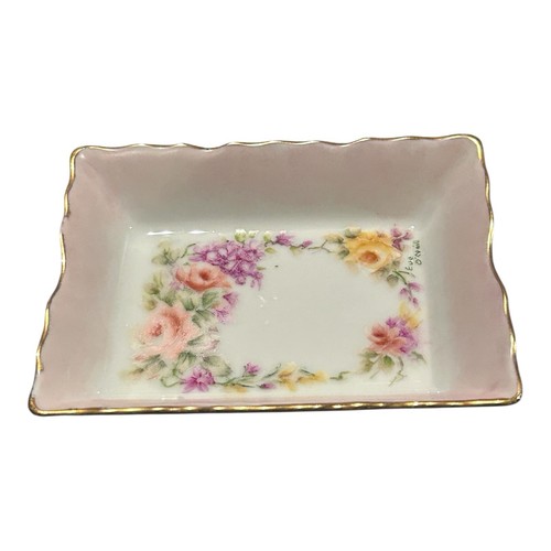 Vintage rectangular porcelain - vintage,