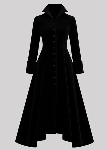 New women black velvet gothic - women,