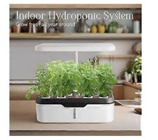 12 Pods Hydroponics Growing System, Indoor Herb Garden Kit With LED Grow