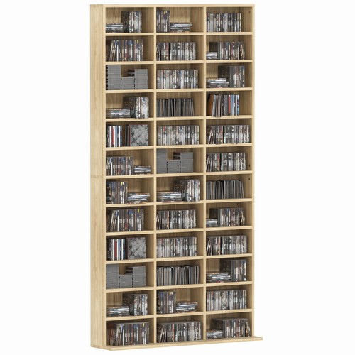 Homcom dvd media storage - cd,