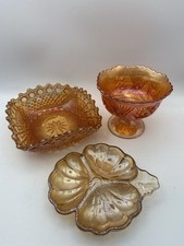 Three Marigolds Carnival Glass