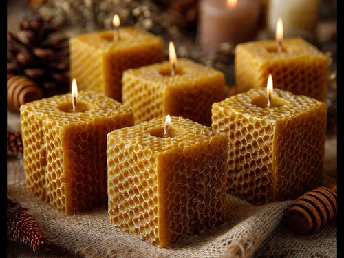 Beeswax candles 100 pure - candles,