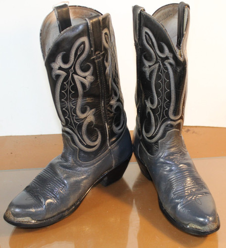 Durango gray leather western - ,