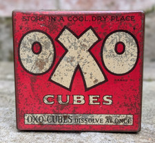 Vtg OXO Beef Stock Cubes Ration Food Storage Kitchenalia 1930's 1940's