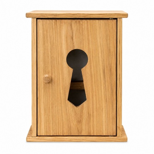 Wooden key cabinet wall - key,