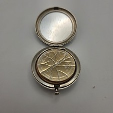 Vintage Estée Lauder Lucidity Compact – Silver-Tone Medium Powder Hallmarked