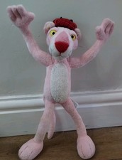 Aurora Pink Panther Bendable Plush Stuffed Soft Toy 12" Original 