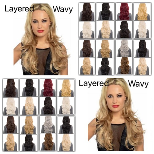 Half wig wavy - wig, natural